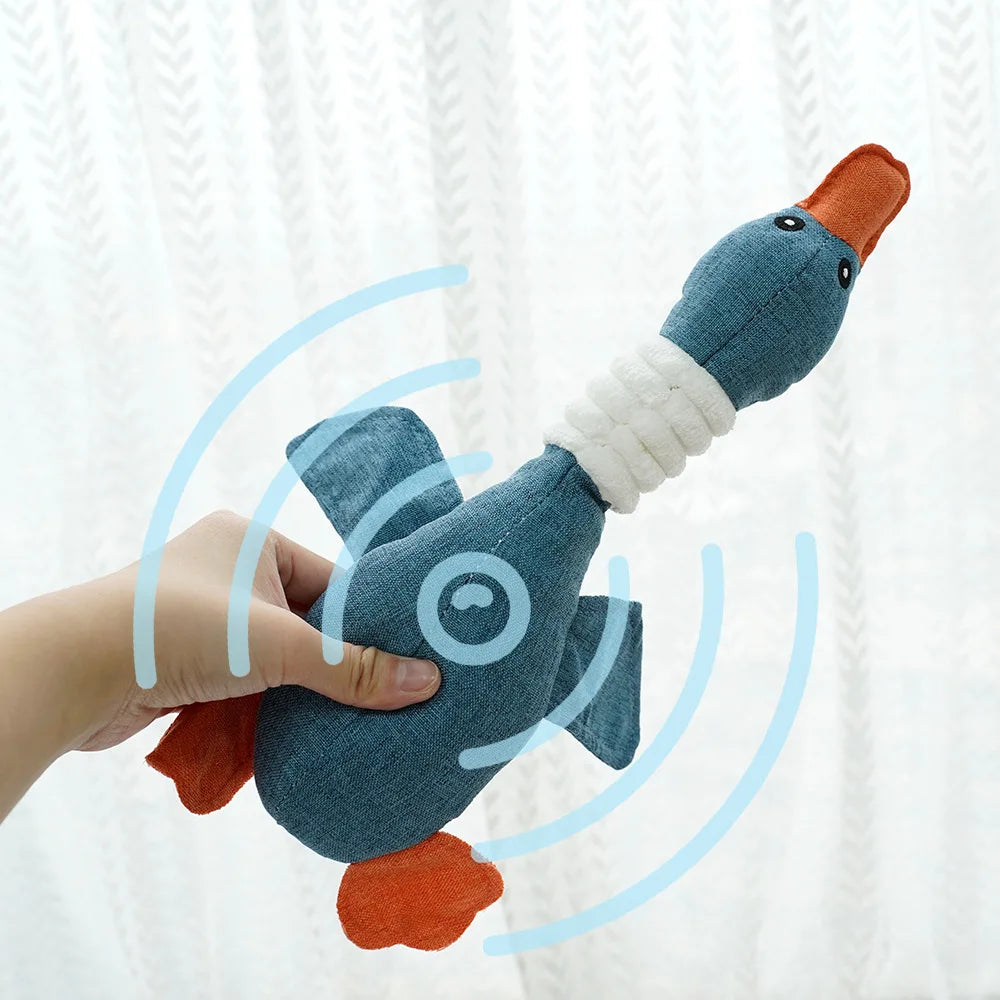 Goose Squeaky Pet Toy