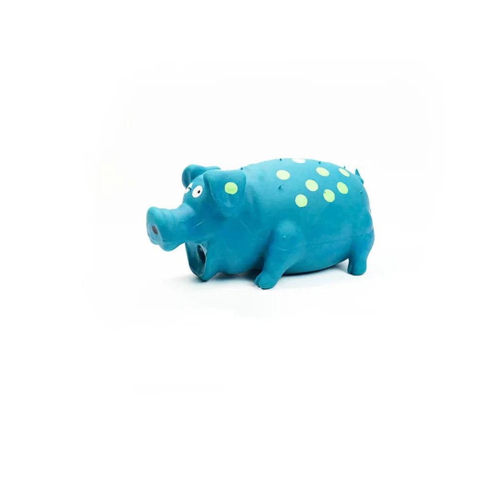 Squeaky Latex Pig Dog Toy