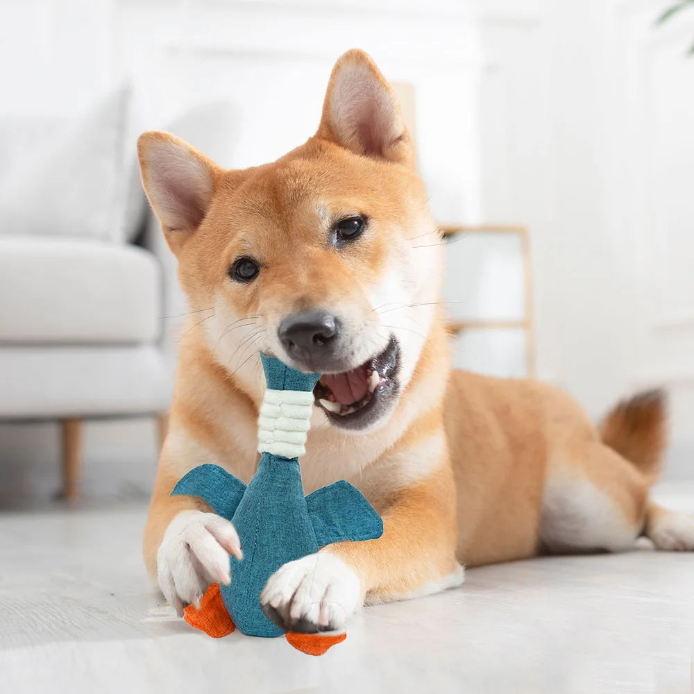 Goose Squeaky Pet Toy