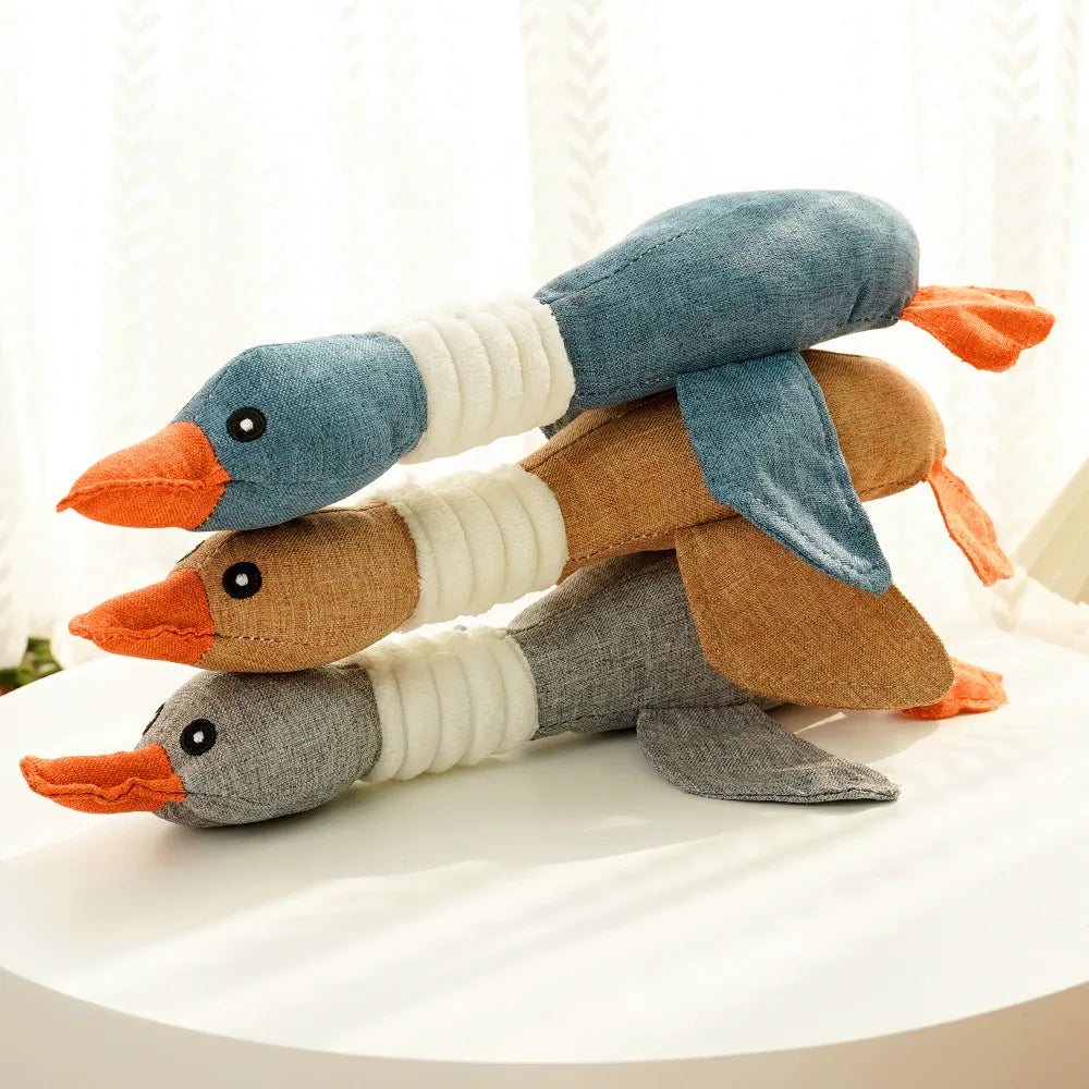 Goose Squeaky Pet Toy
