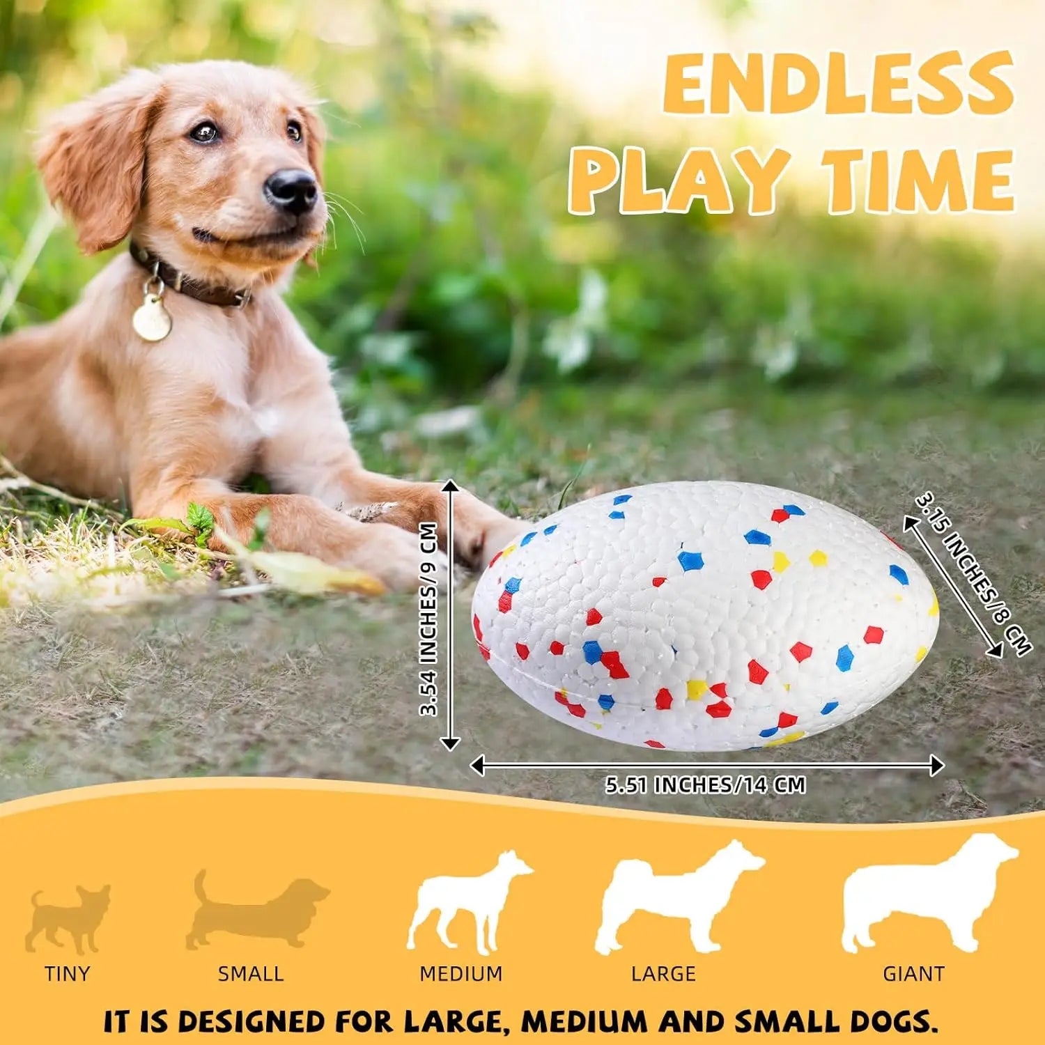 Indestructible Dog Football