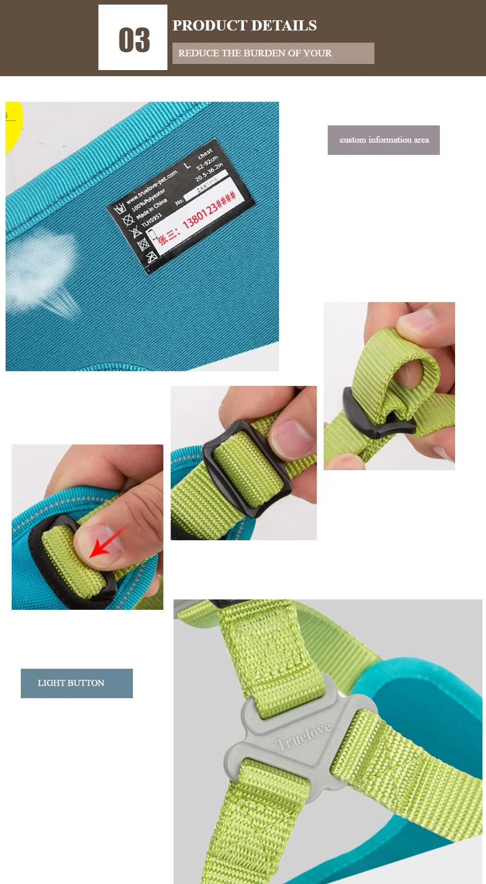 Reflective Padded Dog Harness