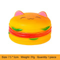Squeaky Hamburger Dog Toy