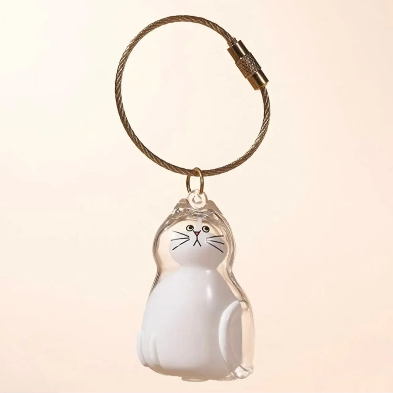 Pet Hair Memorial Keychain