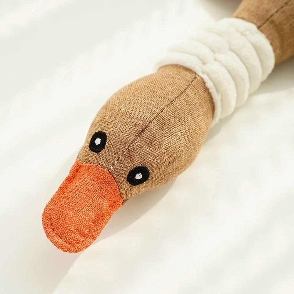 Goose Squeaky Pet Toy