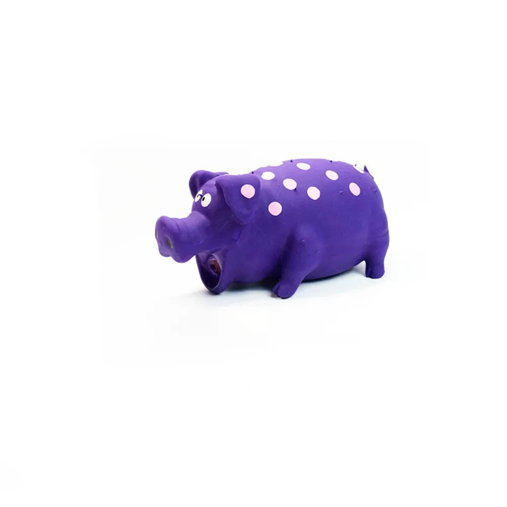 Squeaky Latex Pig Dog Toy
