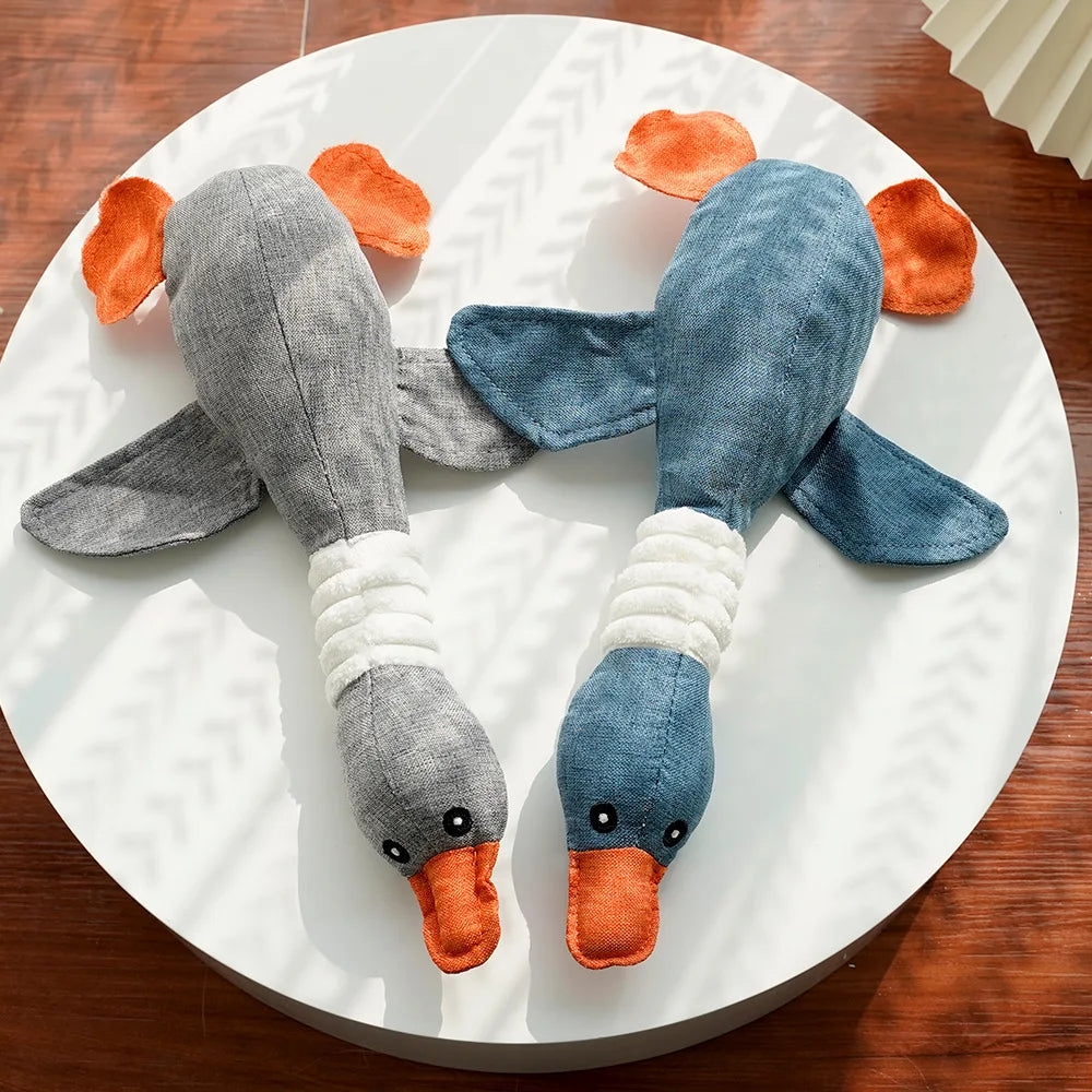 Goose Squeaky Pet Toy