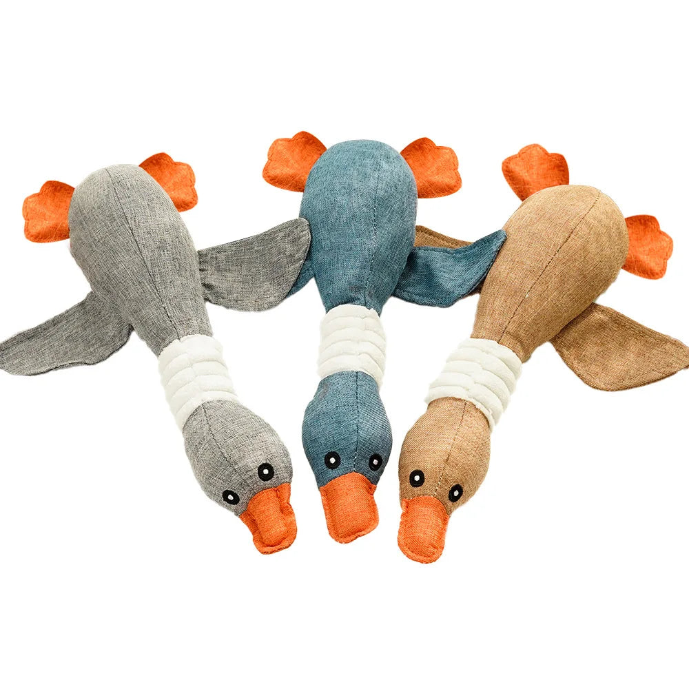 Goose Squeaky Pet Toy